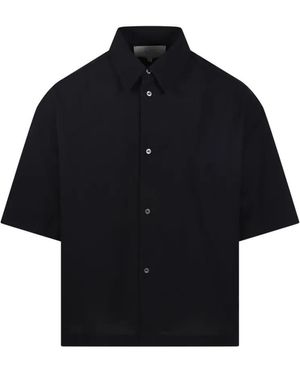 Studio Nicholson Boxy Short Sleeve Shirt - Blau