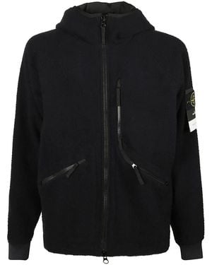 Stone Island Logo Patch Jacket - Schwarz