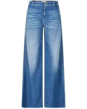 Cambio Wide-Leg Jeans Alek - Blau