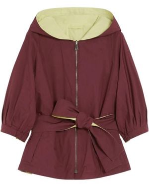 Max Mara Coats Bordeaux - Rot