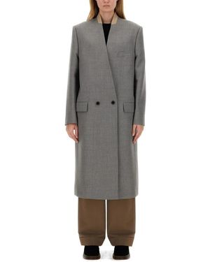 Moschino Tailored Wool Coat - Grau