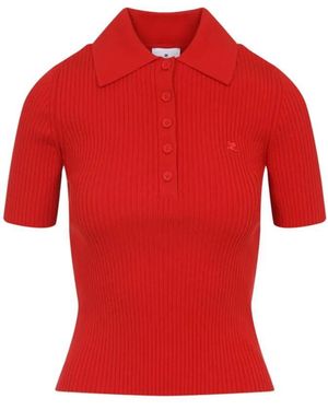 Courreges Casual T-Shirt - Rot