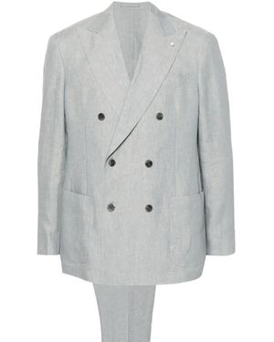 Luigi Bianchi Timberwolf Dress Suit - Grau