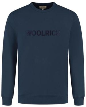 Woolrich Light Fleece Crewneck - Blau