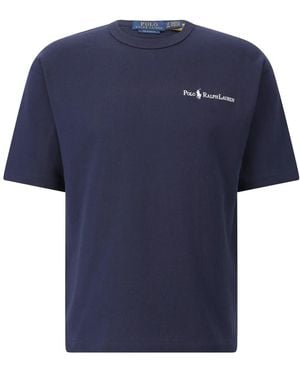 Polo Ralph Lauren Relaxed-Fit T-Shirt Mit Logo - Blau
