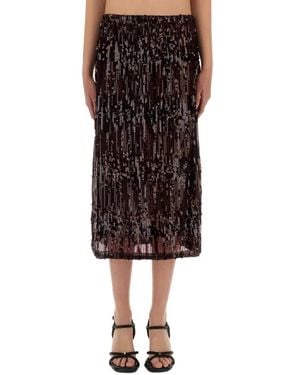Baum und Pferdgarten "Jaino" Midi Skirt - Schwarz