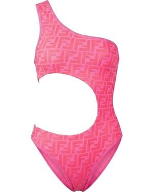 Fendi X Nicki Minaj Ff Monogram Swimsuit (Xs It - Pink