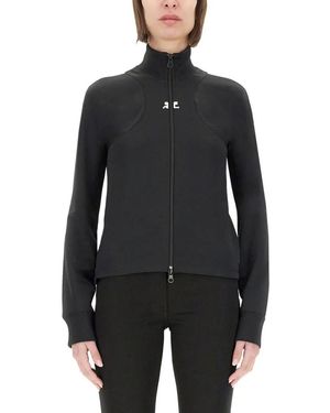 Courreges Interlock Scuba Jacket - Schwarz