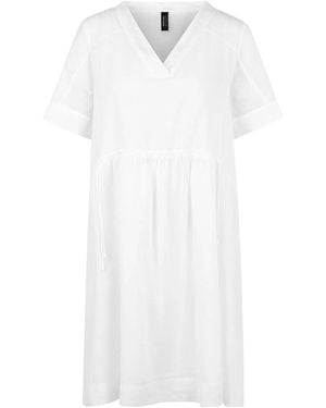 Marc Cain Midi-Kleid Mit Fransen - Weiß