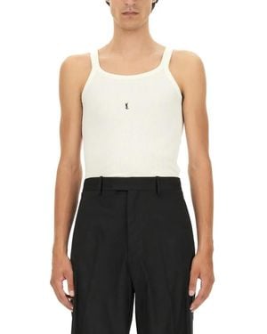 Saint Laurent Cassandre Tank Top - Weiß