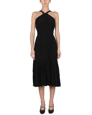 Proenza Schouler Halter Neck Midi Dress - Schwarz