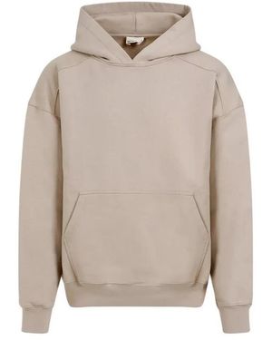 Mordecai Hooded Sand Cotton Sweatshirt - Grau