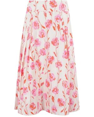 Essentiel Antwerp Hosanna Pleated Midi Skirt - Pink