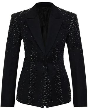 The Attico Structured Wool Blazer - Schwarz
