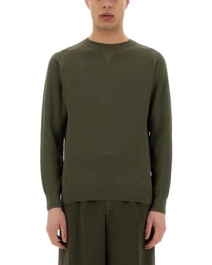 Belstaff Textured Knit Long-Sleeved Top - Grün