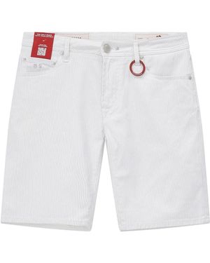 Tramarossa Gestreifte Shorts Ascanio - Weiß