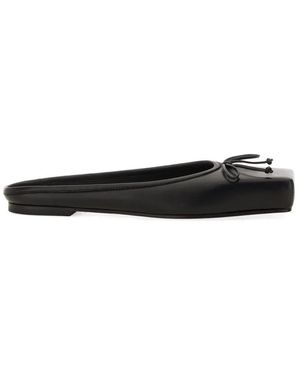 Jacquemus Lambskin Mules With Bow Detail - Zwart