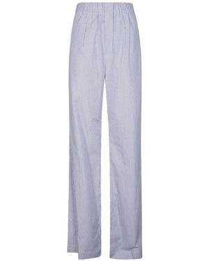 Jejia Low-Rise Striped Cropped Pants - Blau