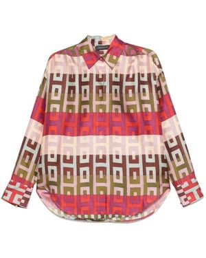 Lorena Antoniazzi Powder Geometric-Print Shirt - Rot