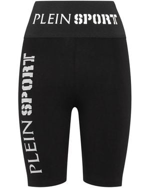 Philipp Plein Sport-Leggings Glitter - Schwarz