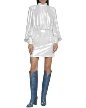 Blanca Vita Abelia Laminated Mini Dress - Weiß