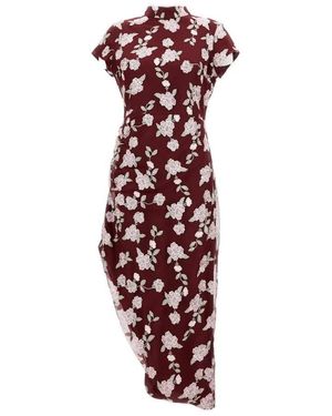 ROTATE BIRGER CHRISTENSEN Asymmetric Mesh Dress - Rot
