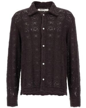 Séfr 'Myles' Overshirt - Schwarz