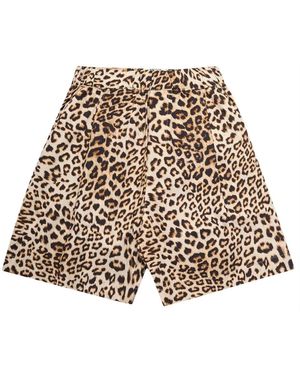 A PAPER KID Shorts Leopard - Schwarz