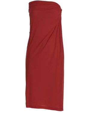 Atlein Long Stretch Jersey Skirt - Rot