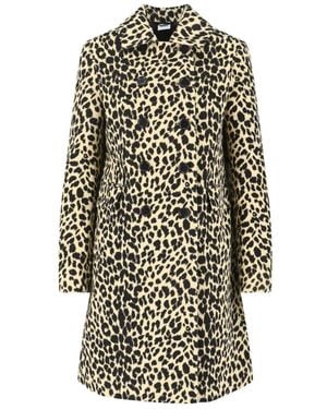 Aspesi Animal Print Coat – - Weiß