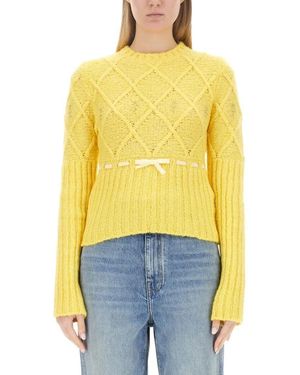 Cormio Textured Wool Jersey Knitwear - Gelb