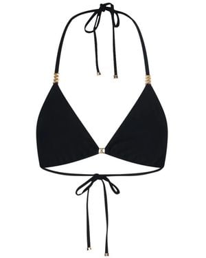 Celine "Triomphe" Triangle Bikini - Schwarz