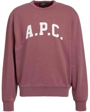 A.P.C. Sweater Bordeaux Rood - Pink