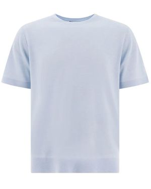 Vince Light Rib-Knit Merino Wool - Blau