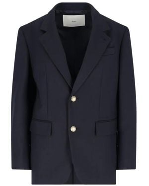 DUNST Wool Blazer – - Blau