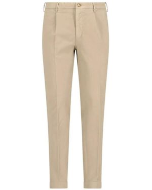 Incotex Straight-Leg Cotton Trousers - Natur