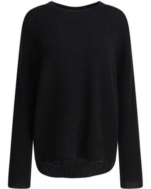 Lisa Yang Relaxed Fit Cropped Cashmere Sweater - Schwarz