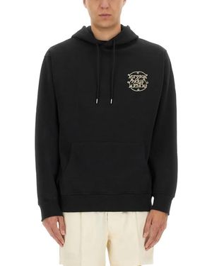 Drole de Monsieur "Slogan" Sweatshirt - Schwarz