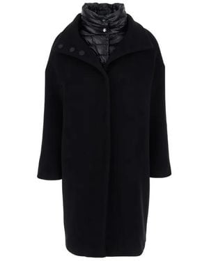 Herno Padded Single-Breasted Coat - Blau