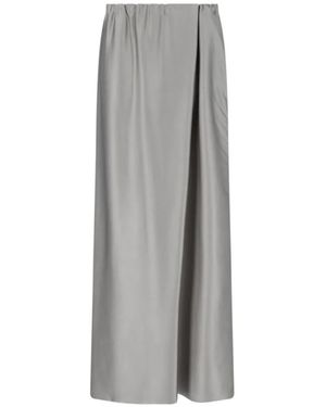 Giorgio Armani Asymmetric Maxi Skirt – - Grau