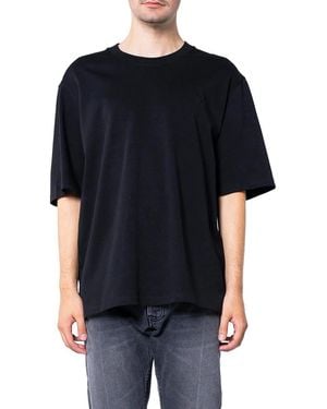 Ami Paris Small Embossed Ami De Coeur Tshirt - Schwarz