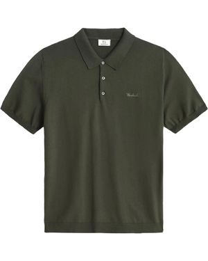 Woolrich Easy Polo Short Sleeves Outdoor - Grün