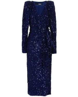 ROTATE BIRGER CHRISTENSEN Sequin Maxi Dress - Blau