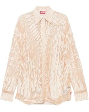 DIESEL C Overy Qmbr Blouse - Natur