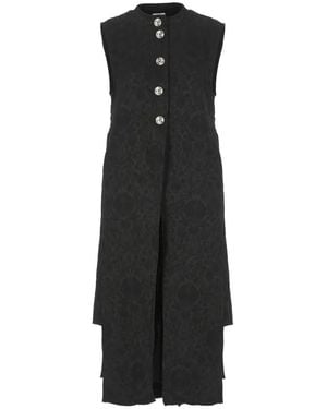 SANCTAMUERTE Cotton Gilet - Schwarz