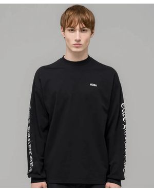 032c Schwarzes Printed Longsleeve