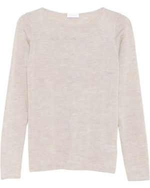 Brunello Cucinelli Sweaters Leather - Weiß