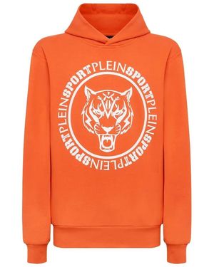 Philipp Plein Hoodie Carbon Tiger - Orange