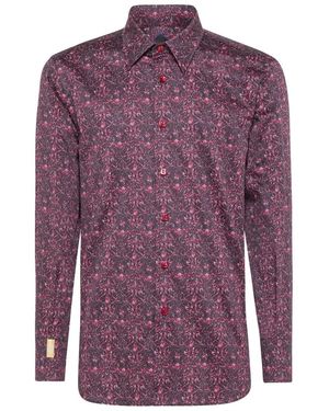 Billionaire Hemd Slim Fit Crest - Lila