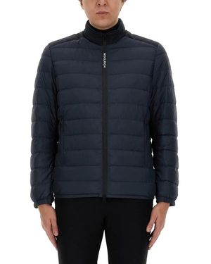 Woolrich Jacket With Logo - Blau